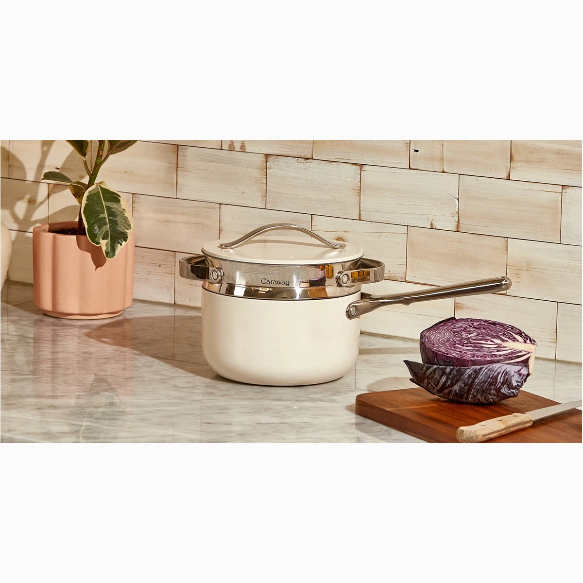 caraway-large-food-steamer-non-toxic-ceramic-coating-stainless-steel-modular-for image 1