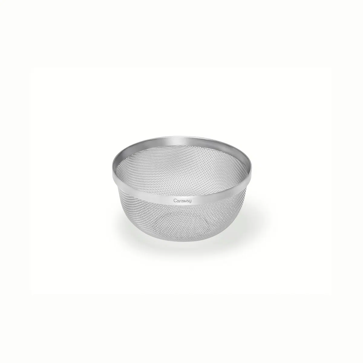 caraway-small-stainless-steel-strainer-2qt-compact-non-toxic-stackable image 1