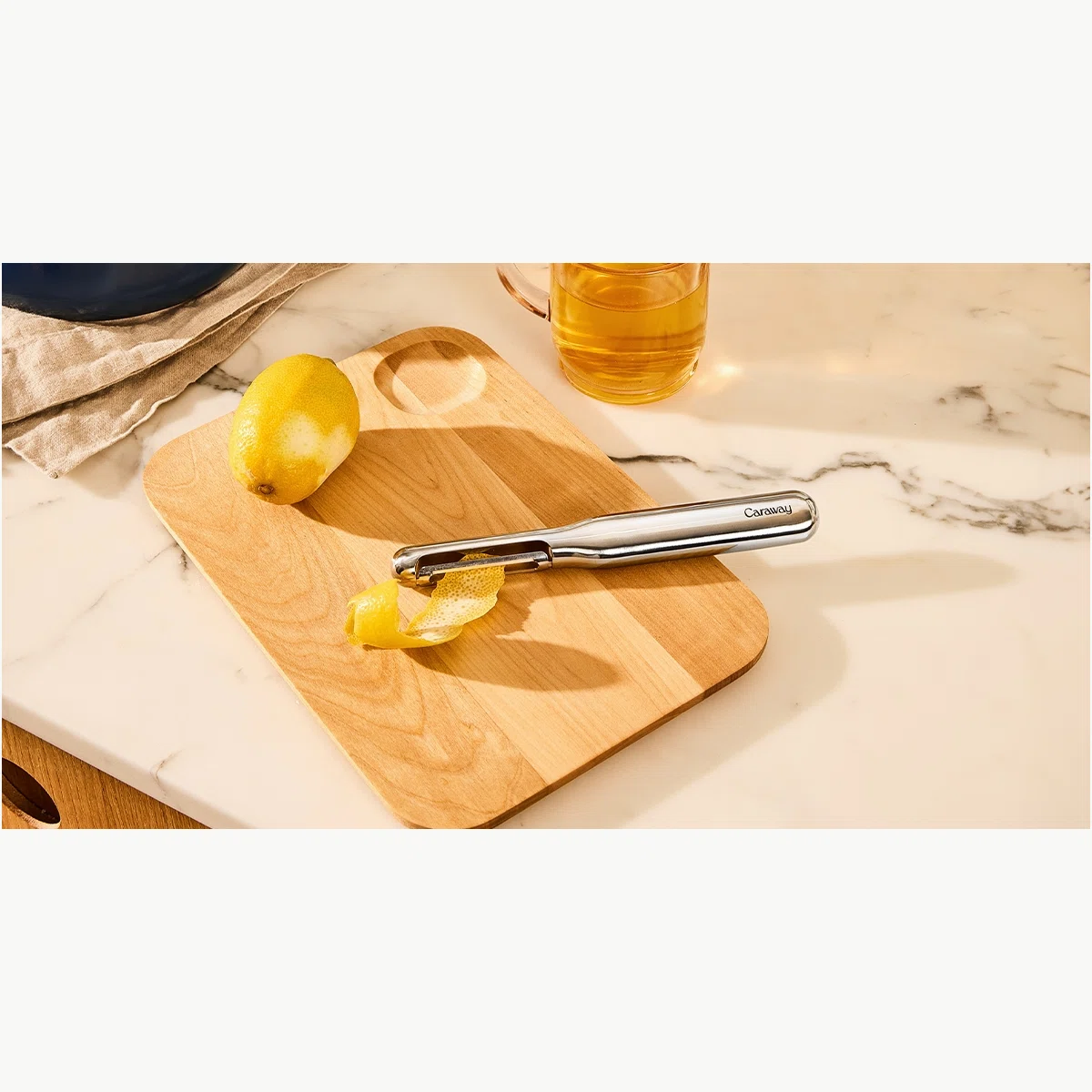 caraway-vegetable-peeler-non-toxic-stainless-steel-swivel-blade-ergonomic-comfor image 1