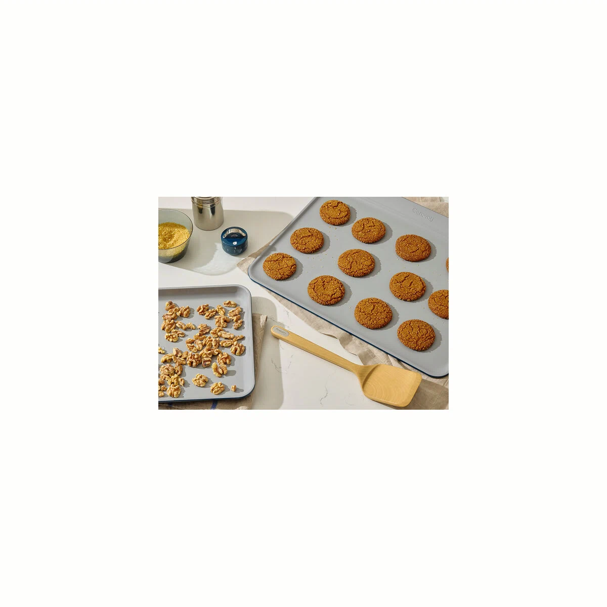 caraway-complete-baking-sheet-bundle-4-piece-non-stick-ceramic-cookie-baking-she image 1