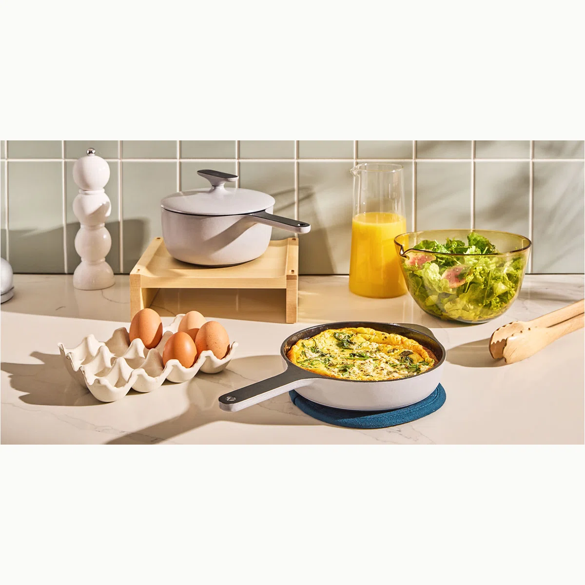 caraway-enameled-cast-iron-mini-duo-non-toxic-skillet-sauce-pan-with-storage-org image 1