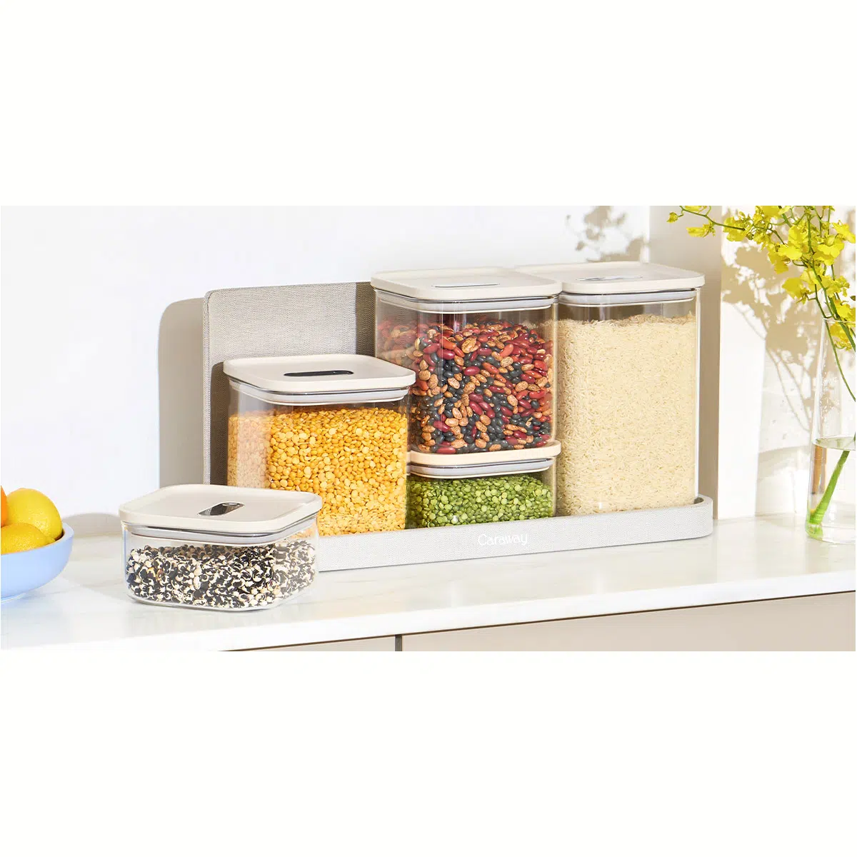 caraway-complete-kitchen-organization-bundle-42-piece-bpa-free-food-storage-set- image 1