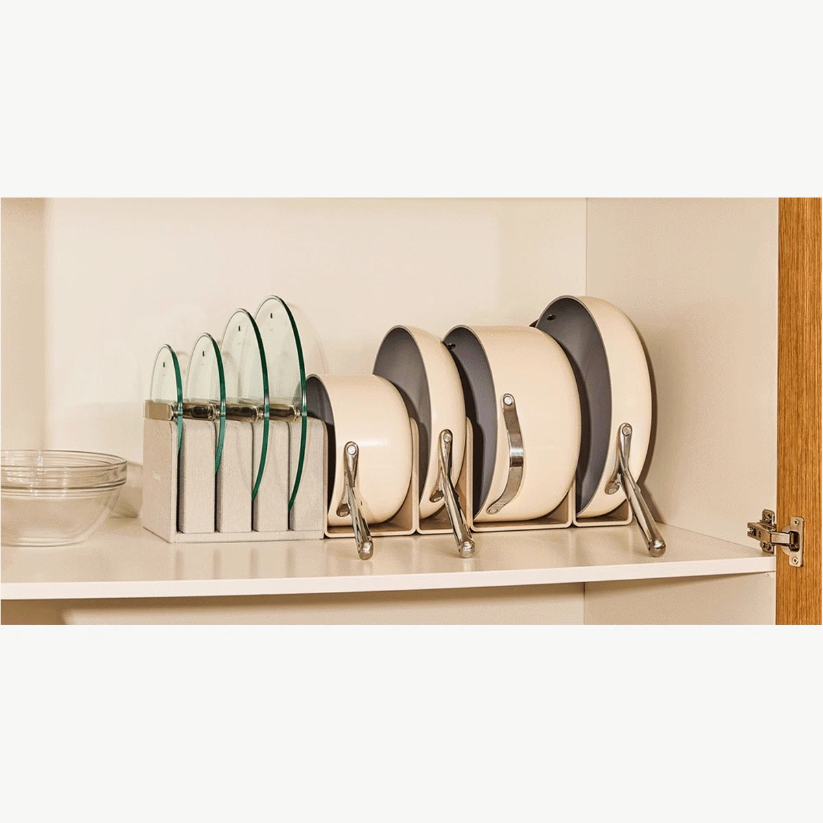 caraway-lid-organizer-holds-4-lids-compatible-with-all-caraway-pans-premium-mate image 1