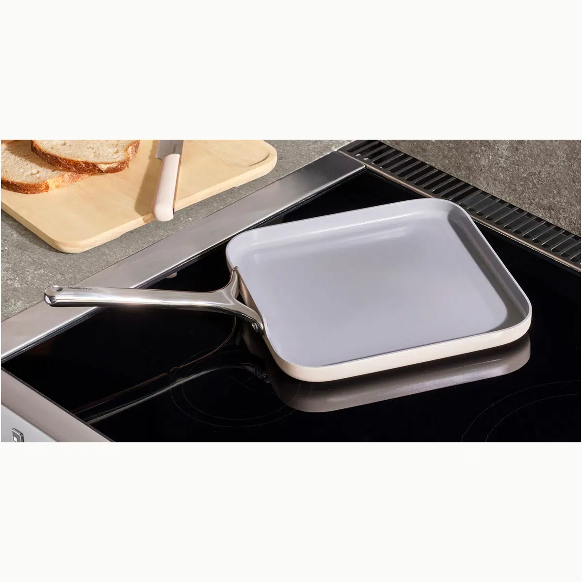 Caraway 11" Square Griddle Pan - Non-Stick Ceramic Griddle for Pancakes & Burgers