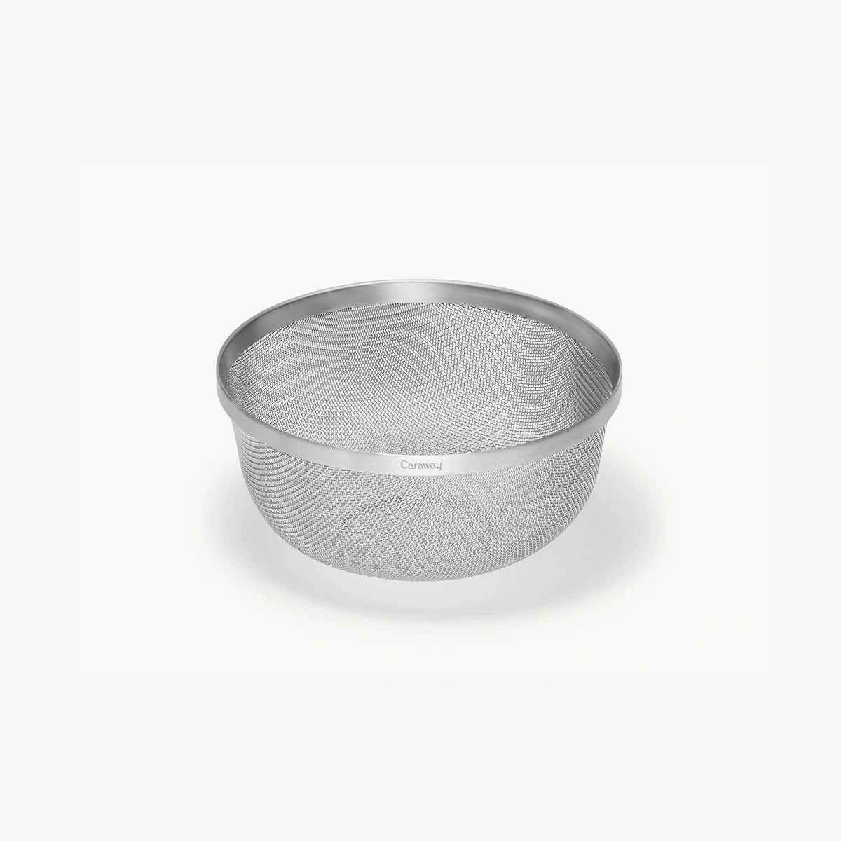 caraway-medium-stainless-steel-strainer-4qt-versatile-non-toxic-stackable image 1