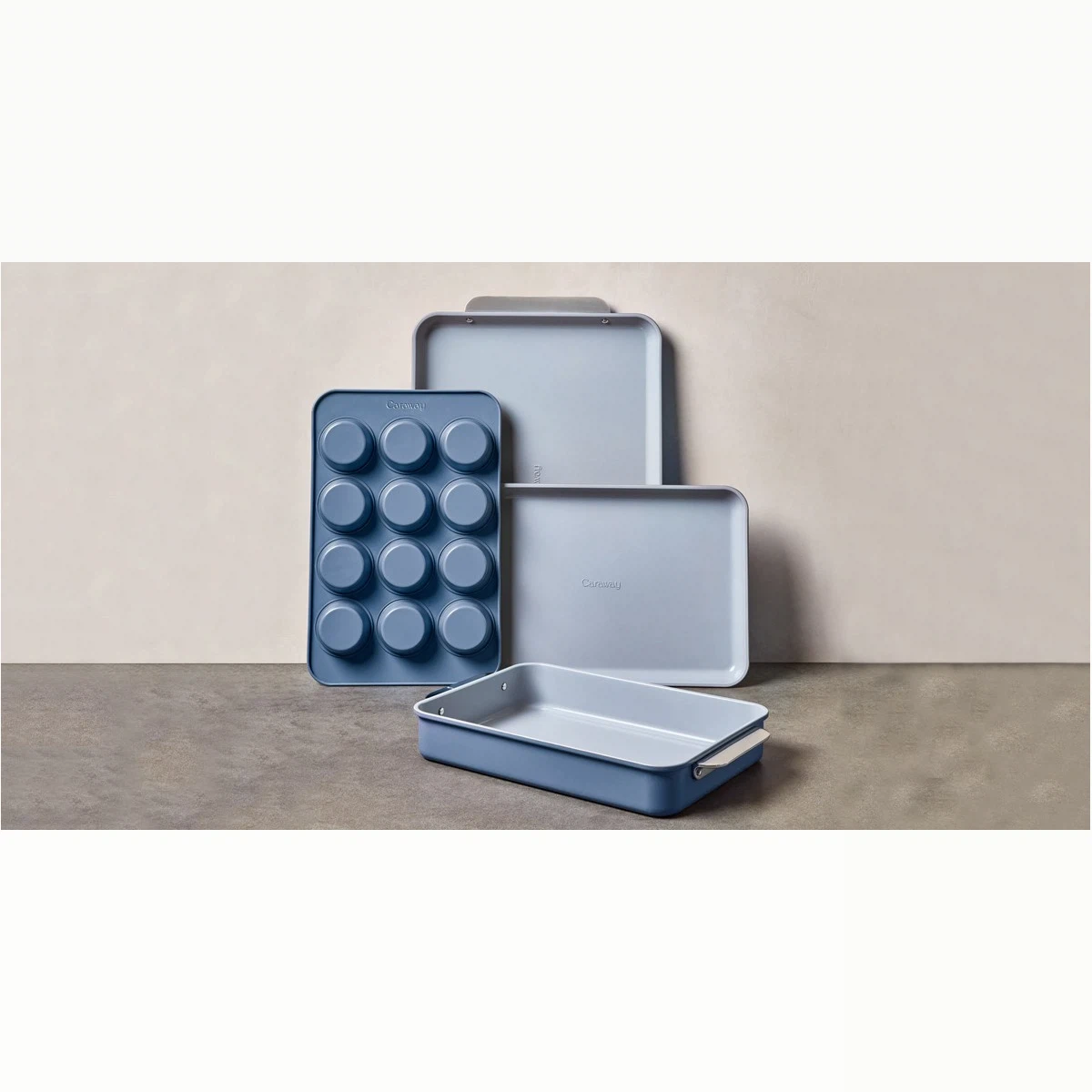caraway-half-bakeware-set-6-piece-non-stick-ceramic-non-toxic-ptfe-pfoa-free-ove image 1