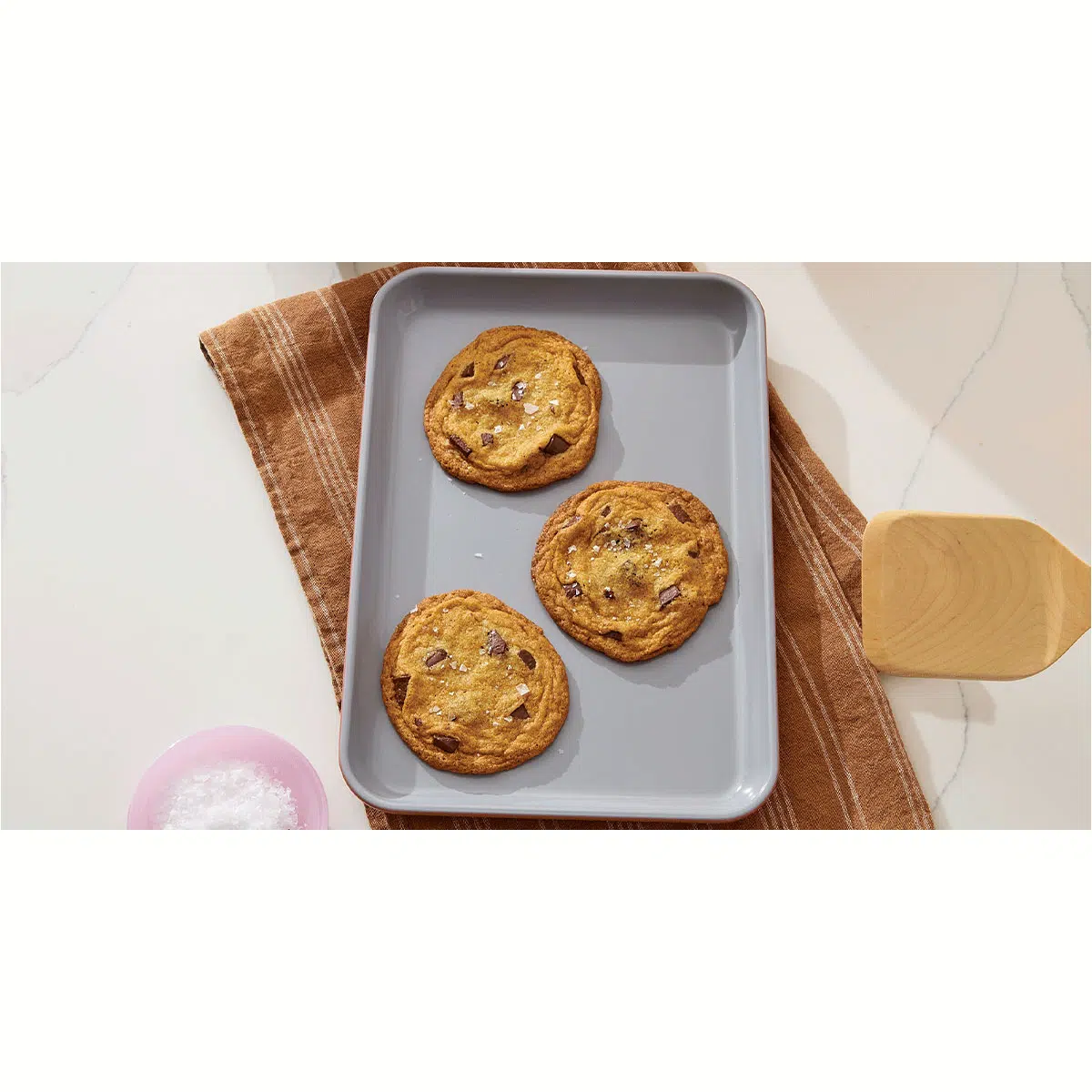 caraway-small-baking-sheet-non-toxic-ceramic-non-stick-oven-safe-to-550-f-perfec image 1