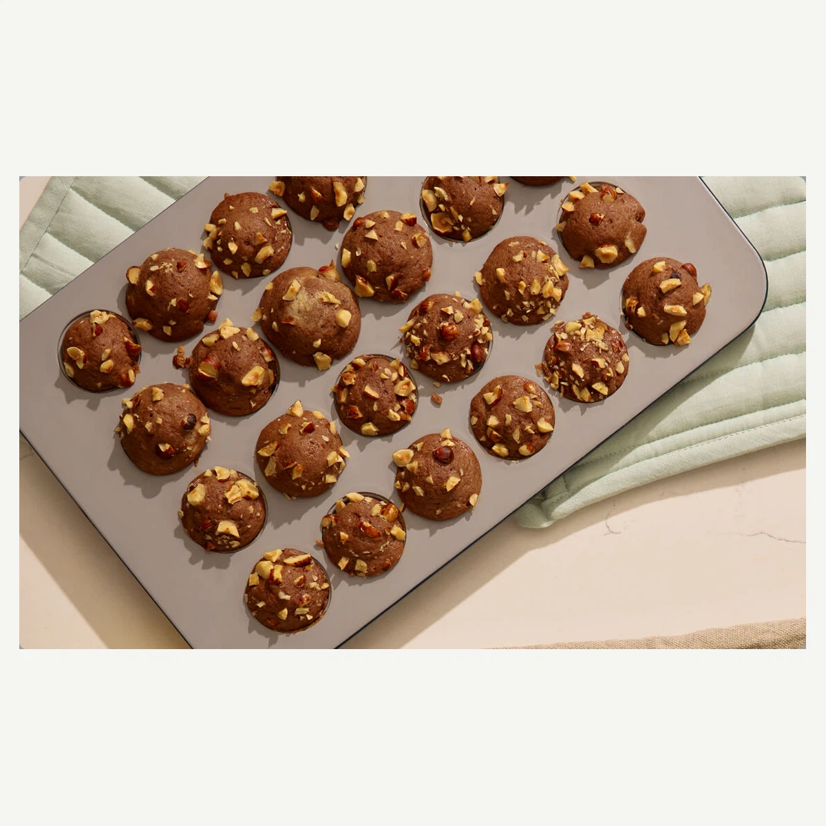 caraway-24-cup-mini-muffin-pan-non-toxic-ceramic-coating-oven-safe-to-550-f image 1