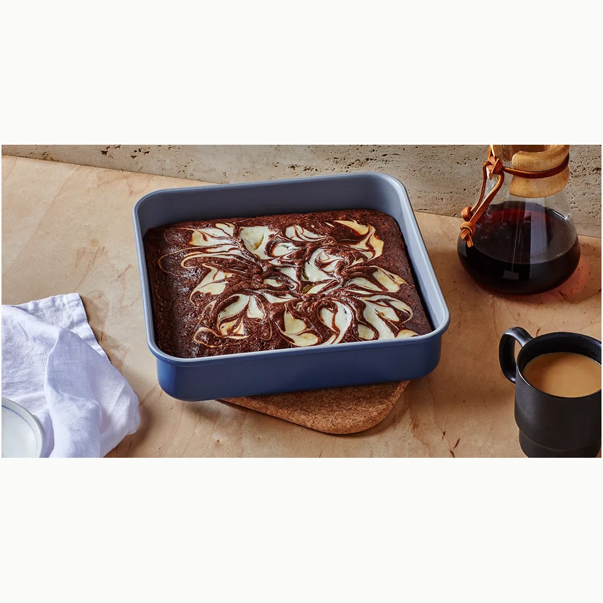 caraway-square-baking-pan-non-stick-ceramic-coated-8x8-with-aluminized-steel-cor image 1