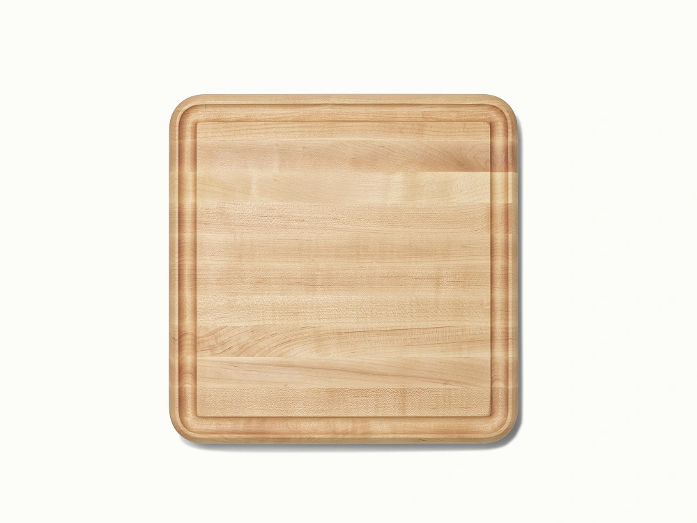 Caraway 12" Prep & Serve Butcher Block — Dual-Sided, Edge-Grain Wood, Made in USA
