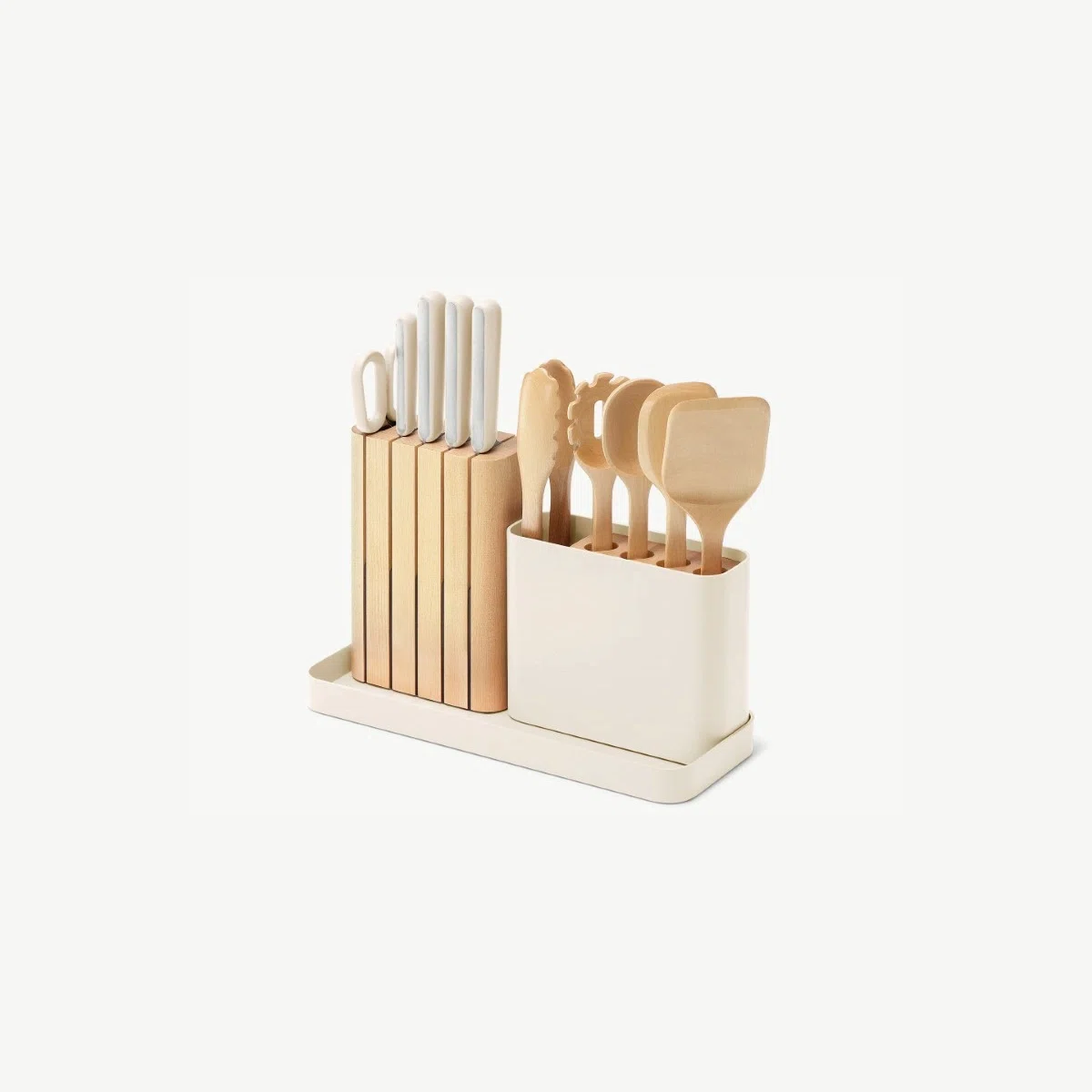 caraway-knife-utensil-set-non-toxic-german-steel-knife-block-with-fsc-certified- image 1