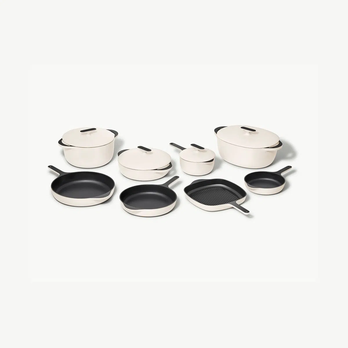 caraway-deluxe-enameled-cast-iron-set-16-piece-non-toxic-large-cookware-set-with image 1