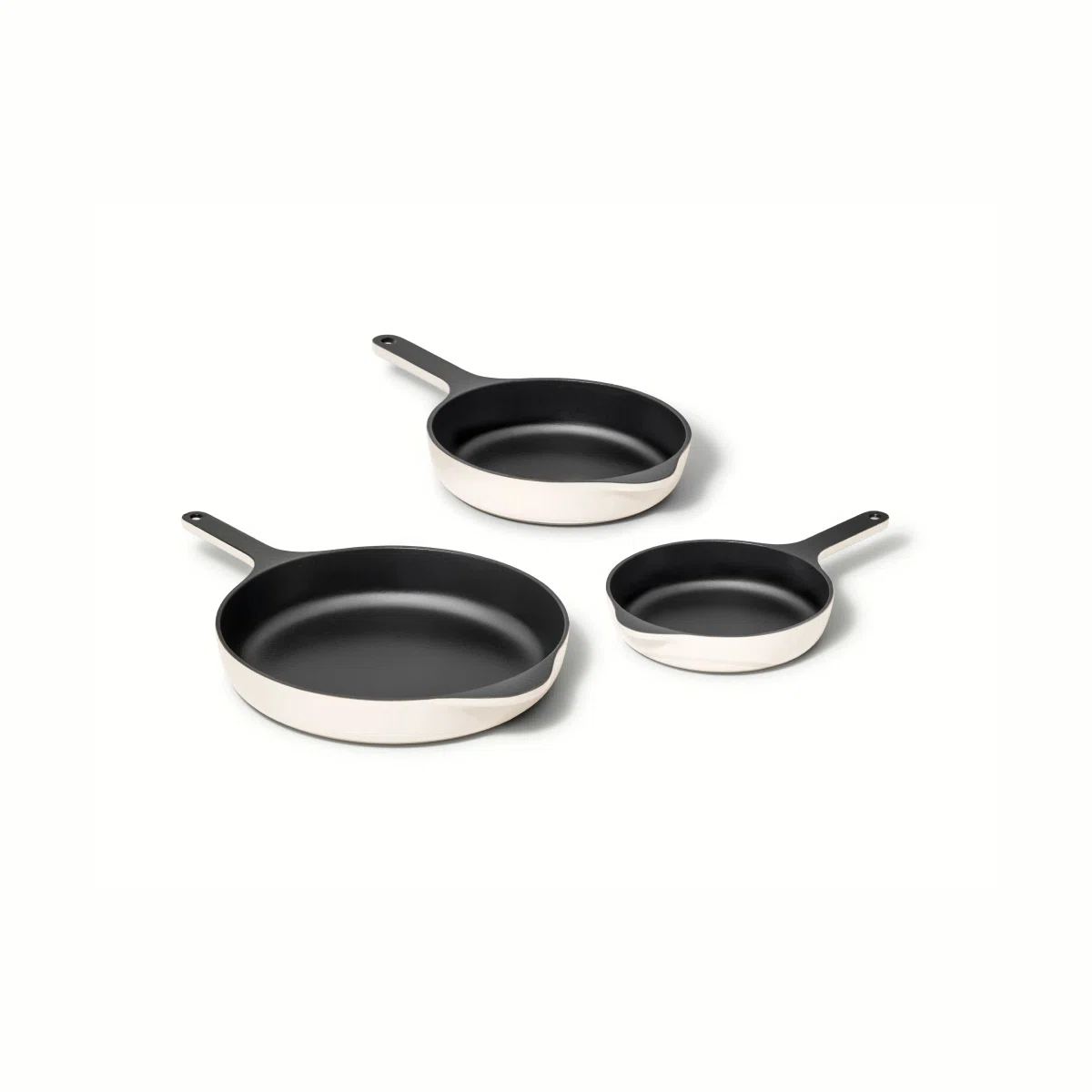 caraway-enameled-cast-iron-skillet-trio-8-10-5-and-12-inch-sets-non-toxic-no-sea image 1