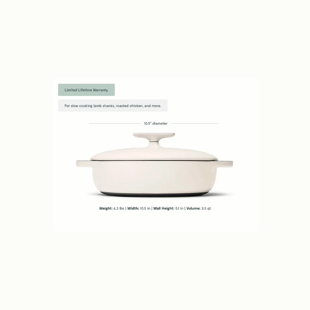 caraway-3-5-qt-enameled-cast-iron-braiser-with-lid-non-toxic-all-stovetop-compat image 3