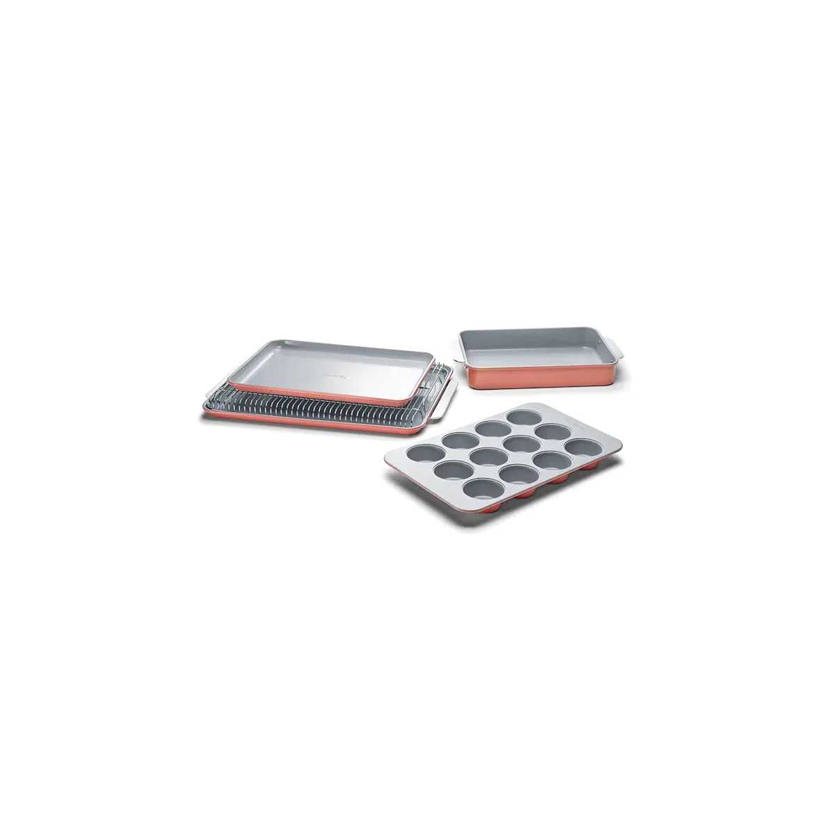 caraway-bakeware-set-non-toxic-ceramic-non-stick-4-piece-mini-muffin-pizza-pie-p image 4