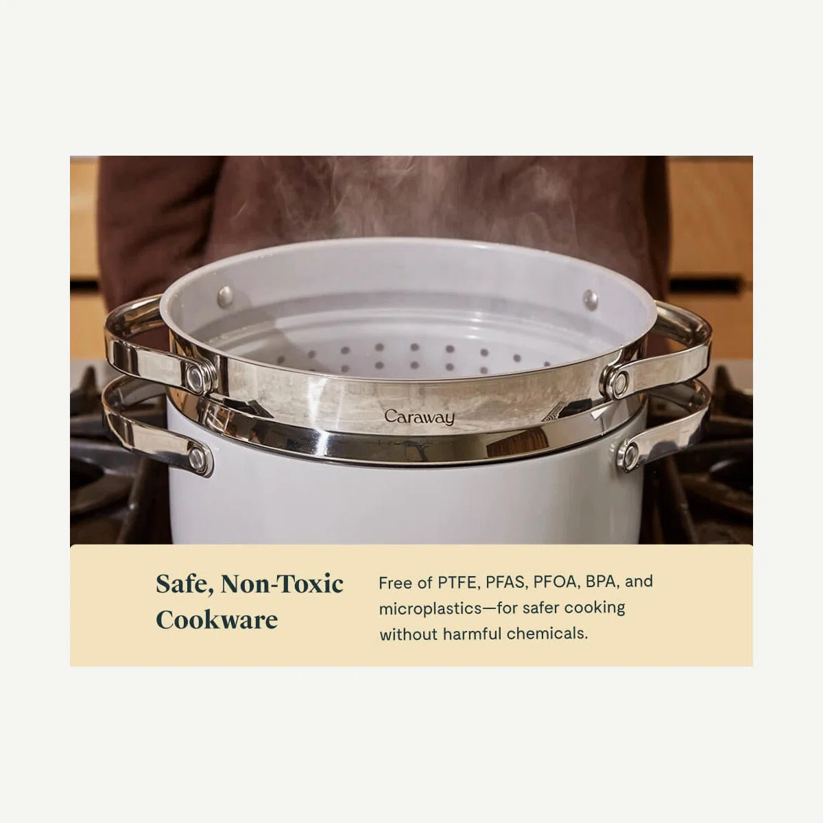 caraway-large-food-steamer-non-toxic-ceramic-coating-stainless-steel-modular-for image 4