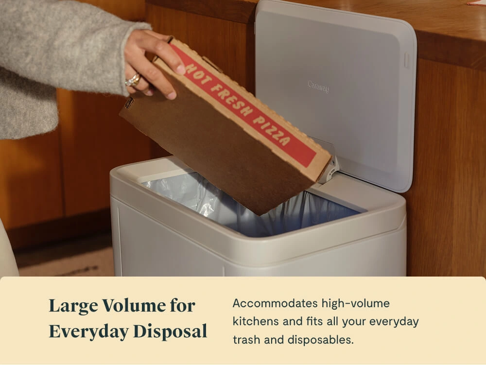 Caraway 45L Rectangular Step Trash Can (13 Gal)