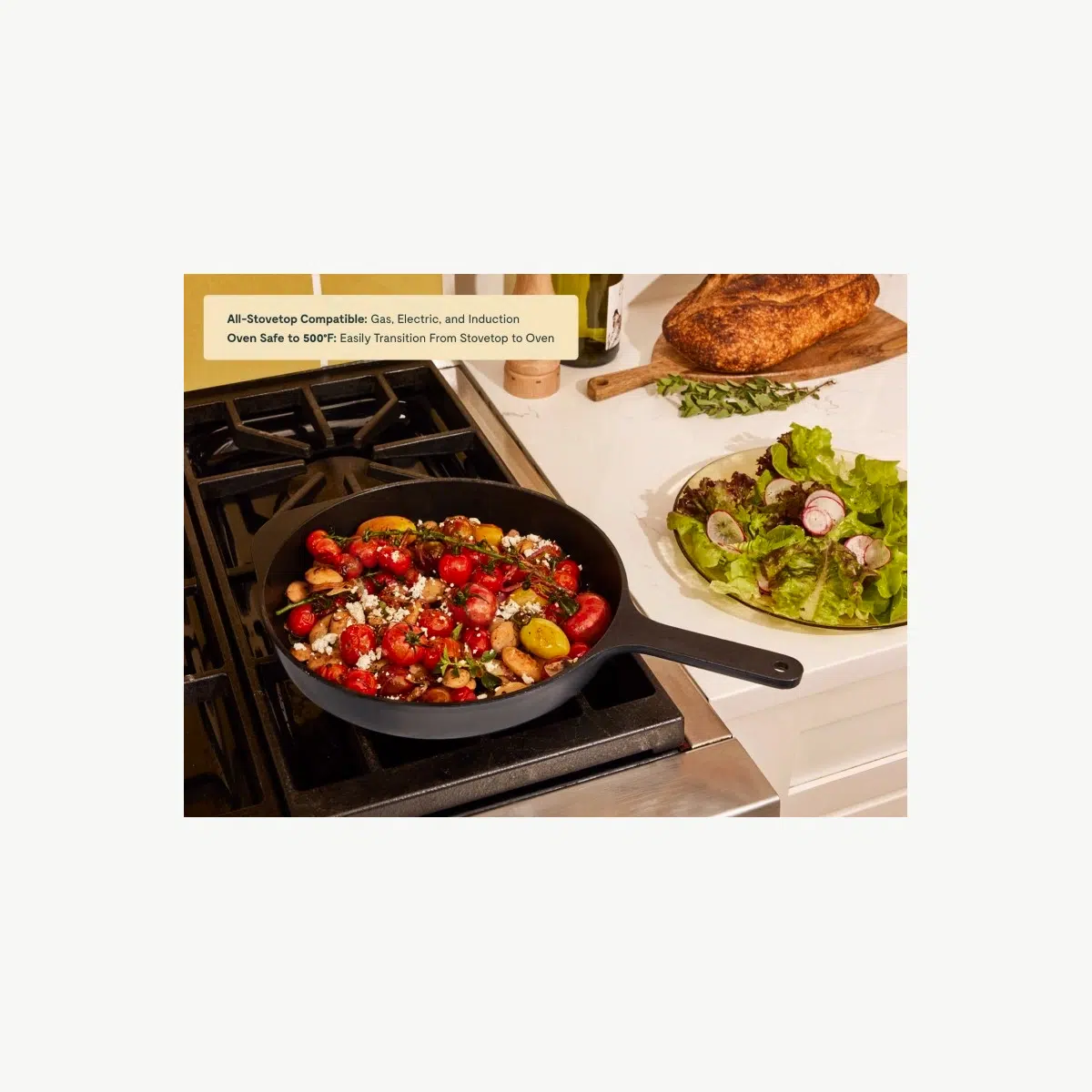 caraway-10-5-enameled-cast-iron-skillet-non-toxic-no-seasoning-required-lifetime image 5
