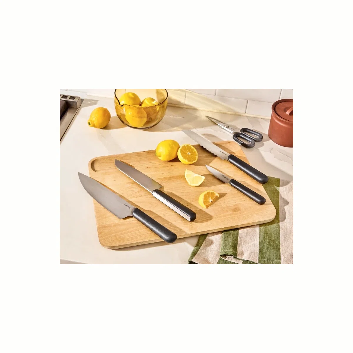 caraway-4-piece-knife-set-german-stainless-steel-rockwell-58-chef-prep-bread-par image 5