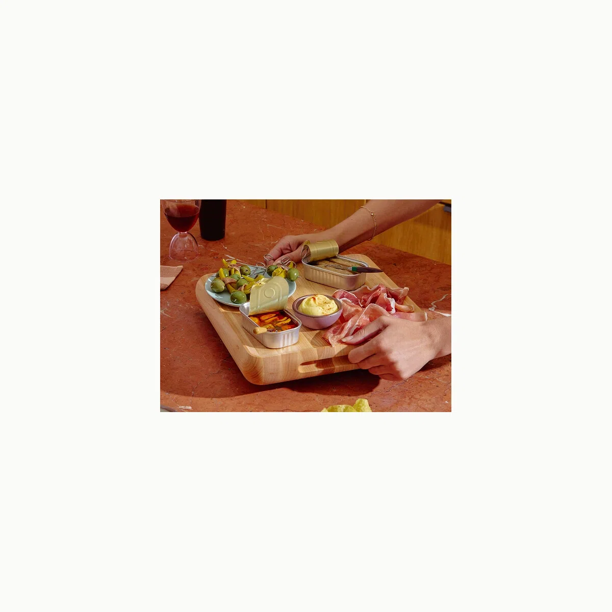 caraway-12-inch-prep-serve-butcher-block-non-toxic-maple-wood-dual-sided-made-in image 5