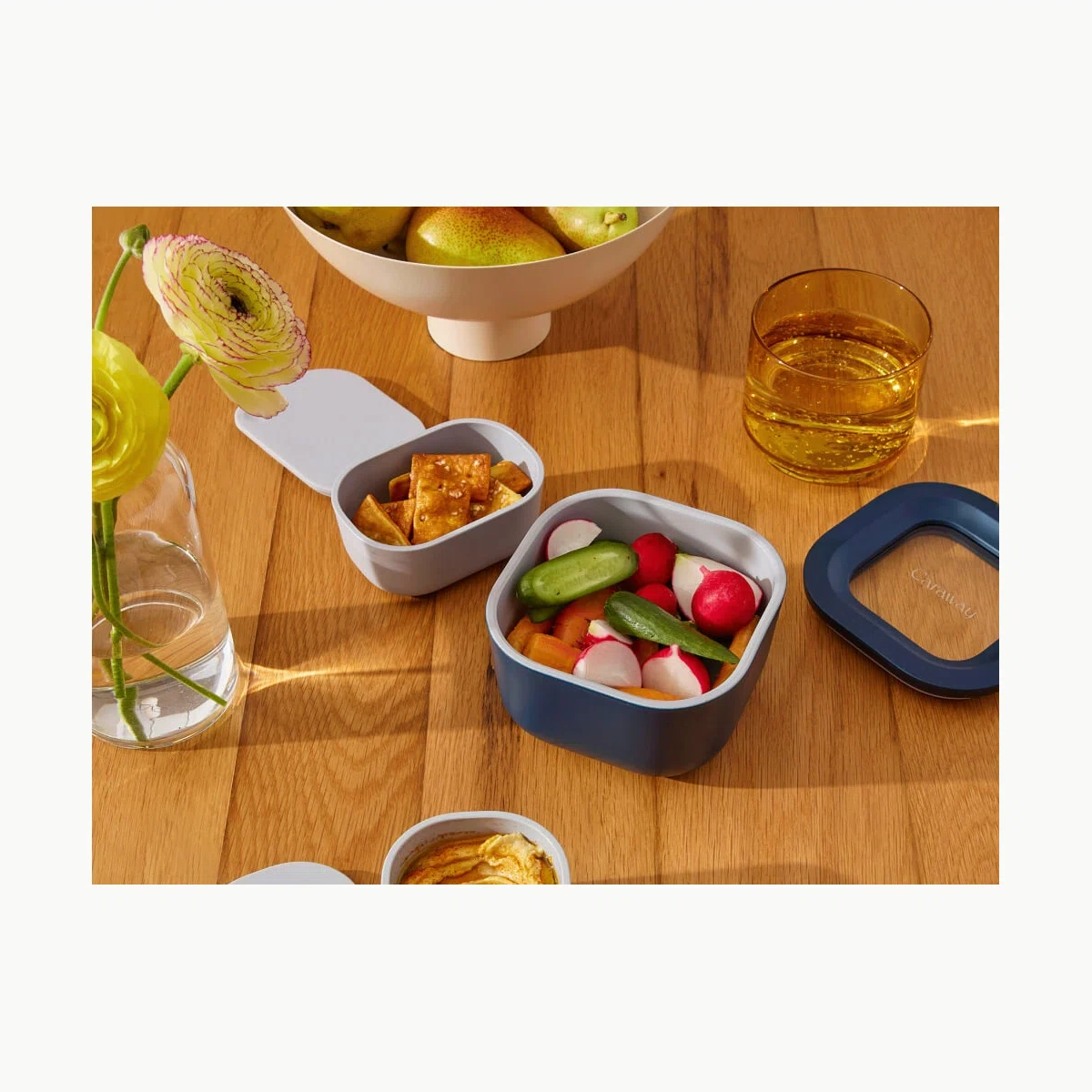 caraway-mini-glass-food-storage-containers-with-lids-5-oz-small-rectangle-non-to image 5