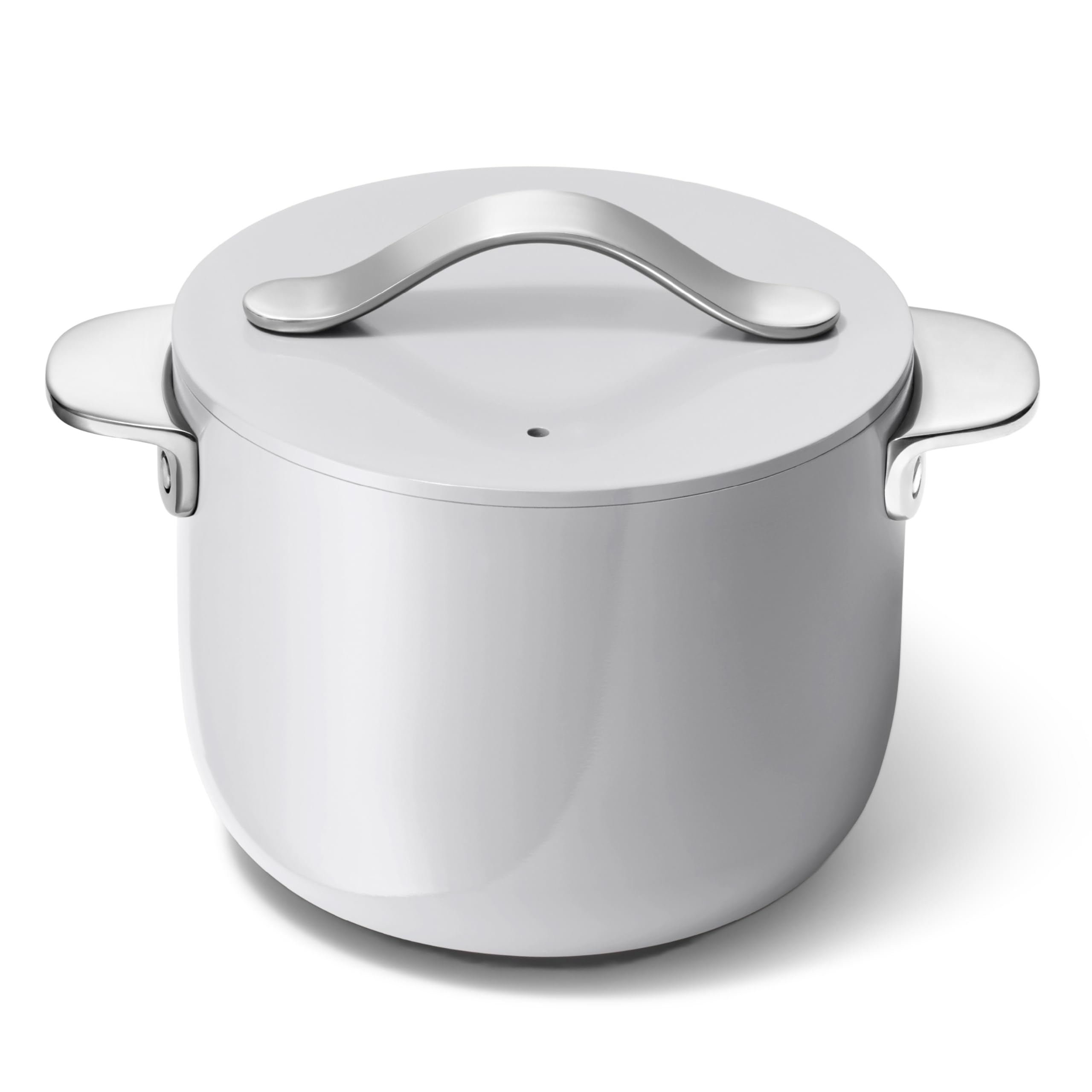 Caraway Petite Cooker – 2 Qt Ceramic Coated Pot, Non-Toxic, Perfect for Rice & Grains, Cream