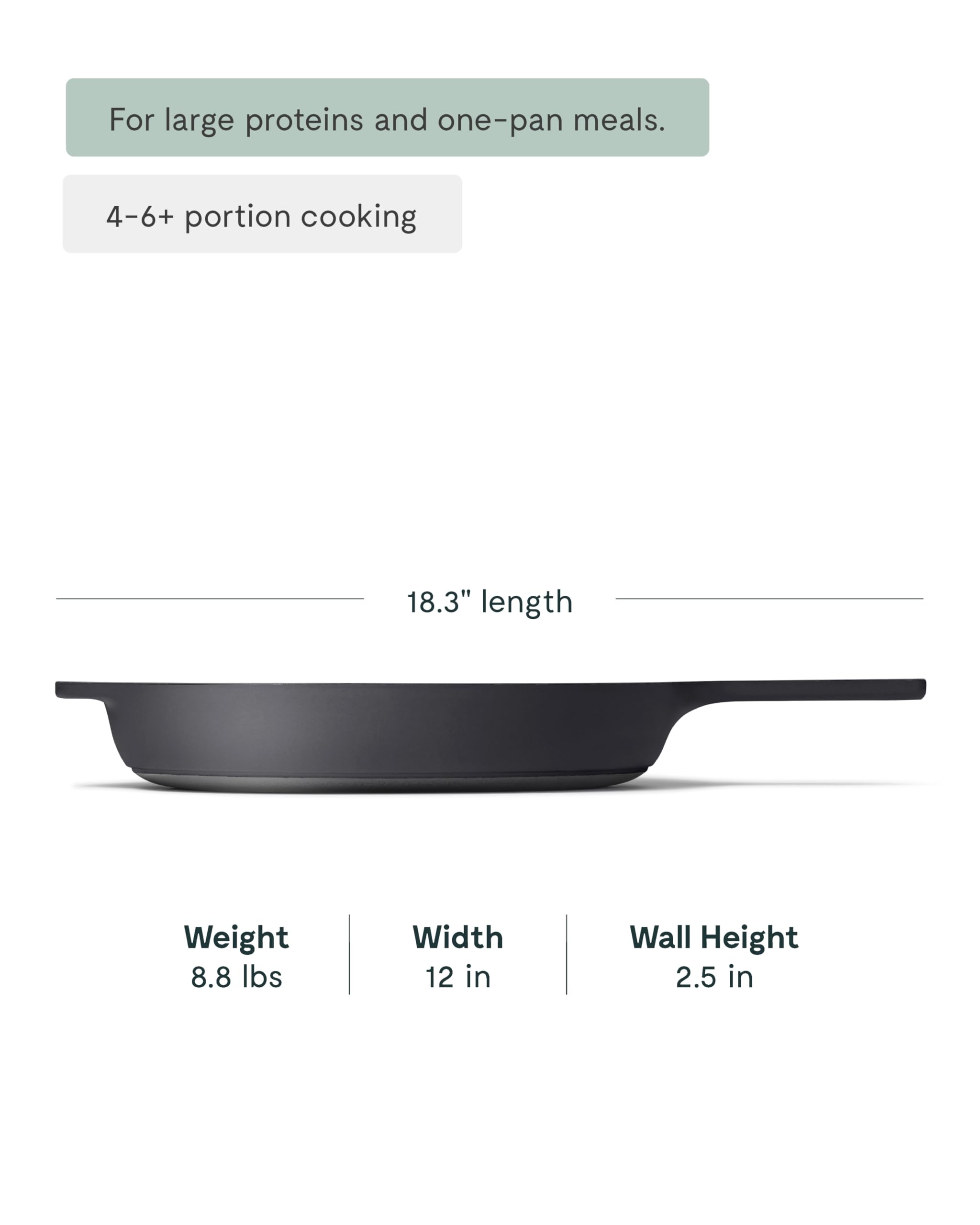 Caraway 12-Inch Enameled Cast Iron Skillet