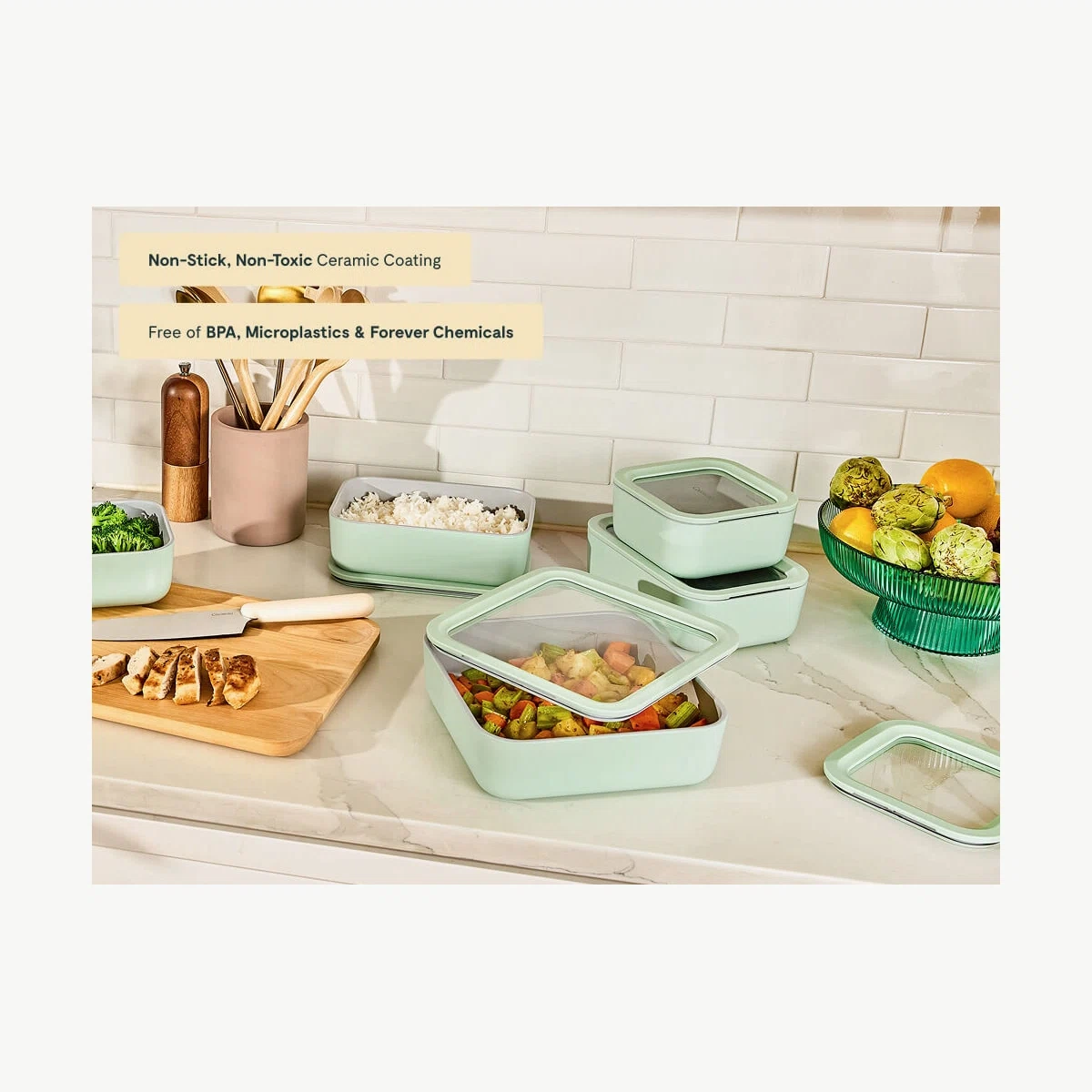 caraway-food-storage-set-13-piece-non-toxic-glass-containers-with-lids-3-organiz image 7
