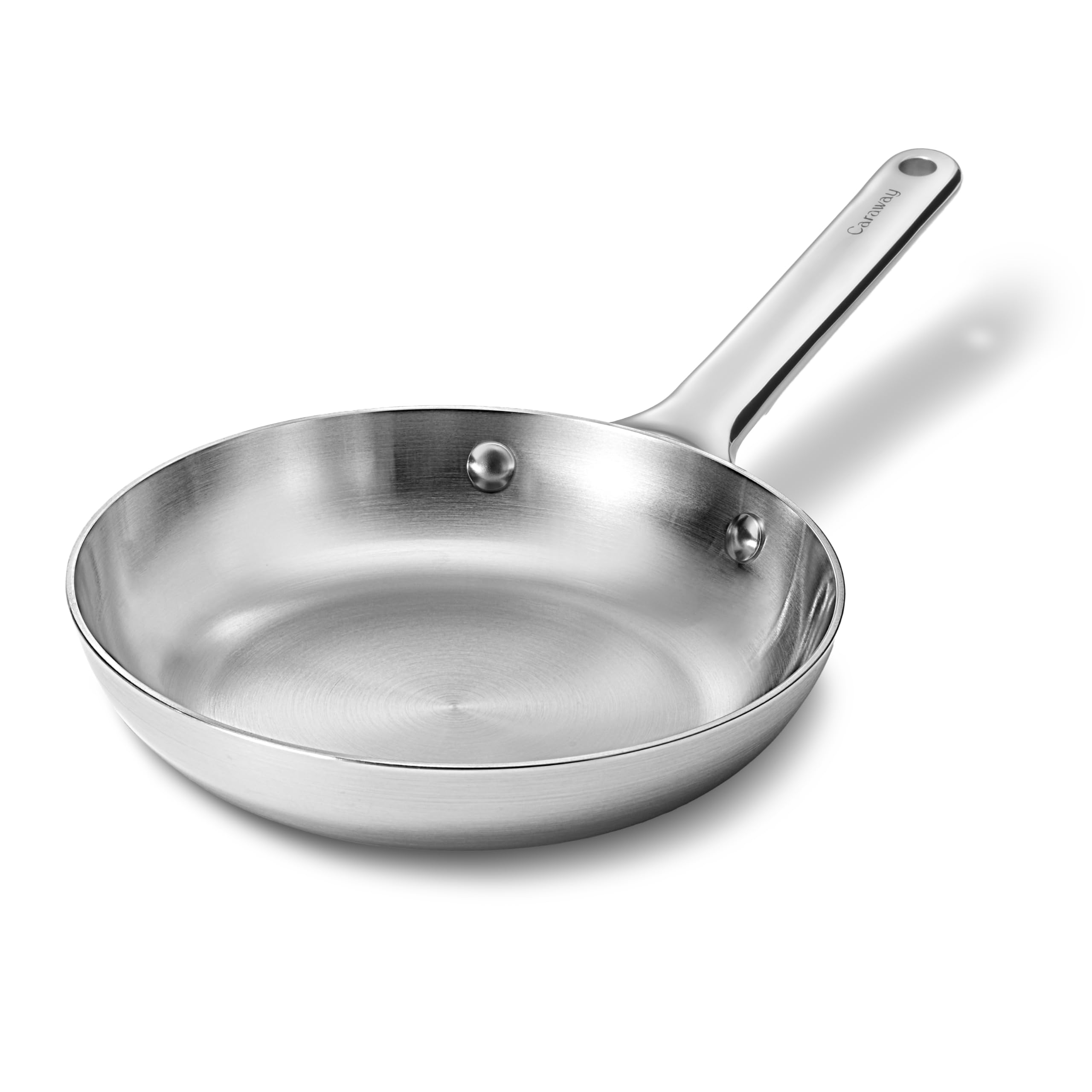 Caraway Stainless Steel Fry Pan (2.7 qt, 10.5") — 5-Ply, Oven Safe, Non-Toxic, PTFE & PFOA Free