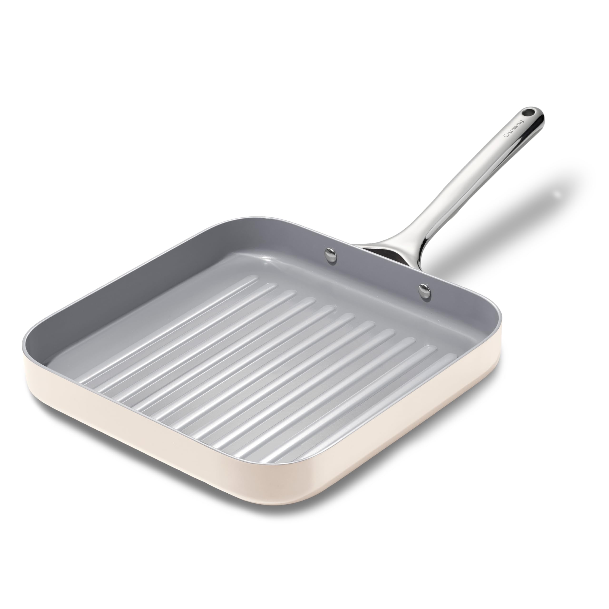 Caraway 11" Square Grill Pan — Non-Stick Ceramic Coated, Non-Toxic & Induction Compatible
