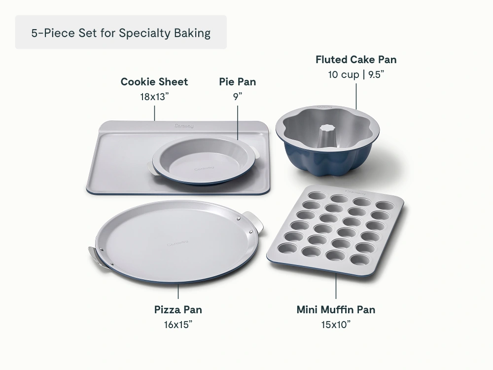 Caraway Bakeware+ Set — Non-Toxic Ceramic Non-Stick Baking Collection