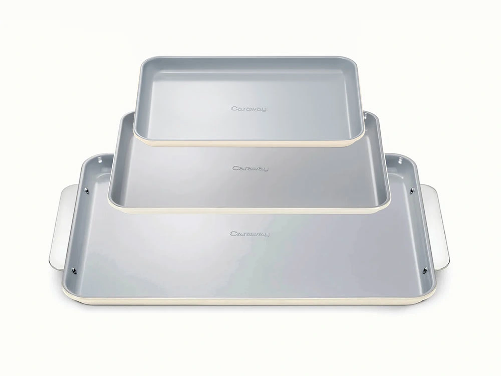 Caraway Baking Sheet Trio — 3-Piece Non-Stick Ceramic Baking Sheets Set
