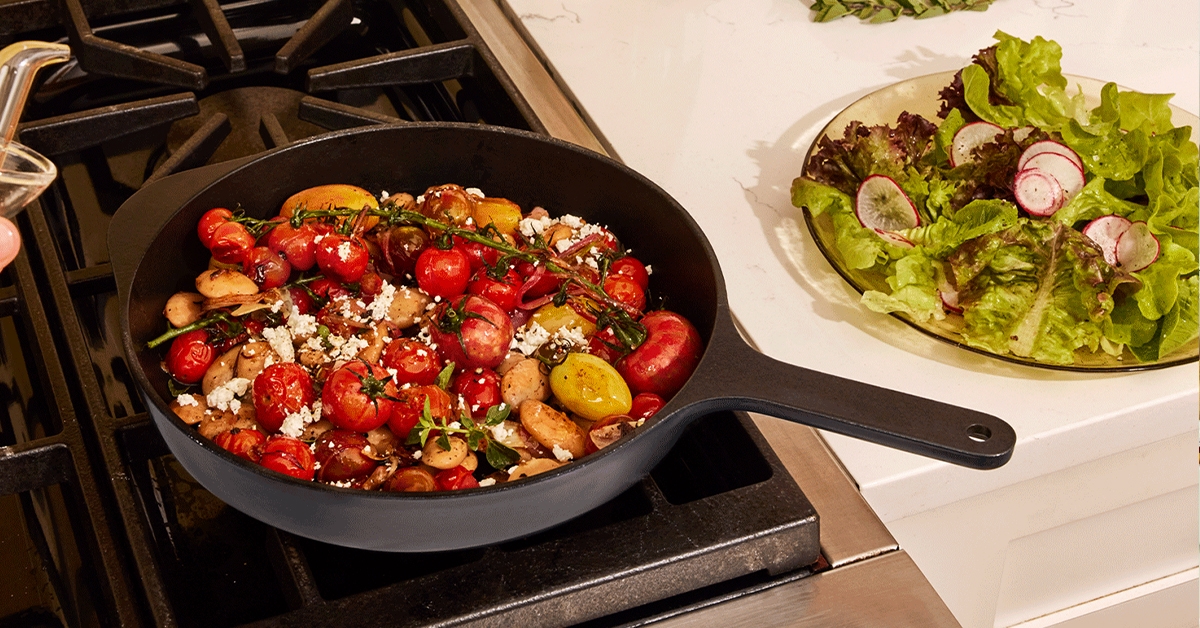 Caraway 10.5-Inch Enameled Cast Iron Skillet