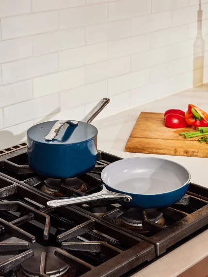 Caraway Cookware, Cookware+ & Minis Duo Set — Non-Toxic Ceramic 18-Piece