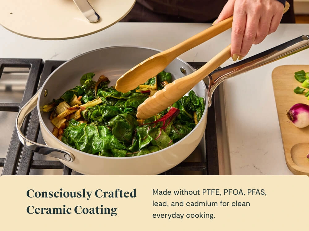 Caraway Sauté Pan Duo — 3 qt & 4.5 qt Non-Stick Ceramic Sauté Pans