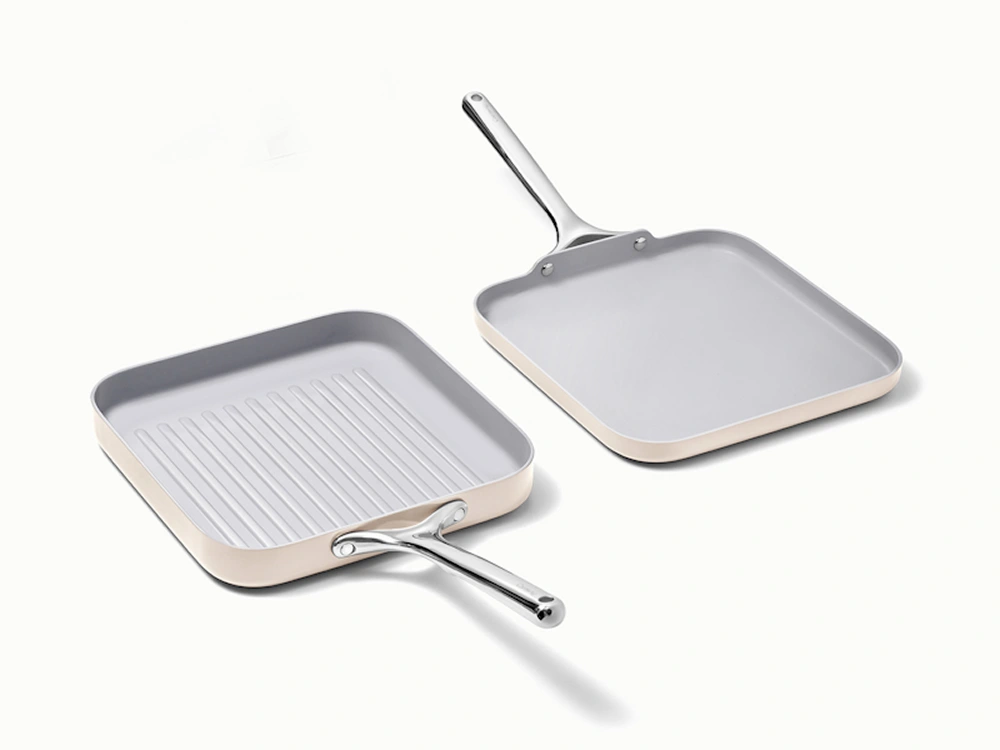 Caraway Square Pan Duo – Grill & Griddle Set