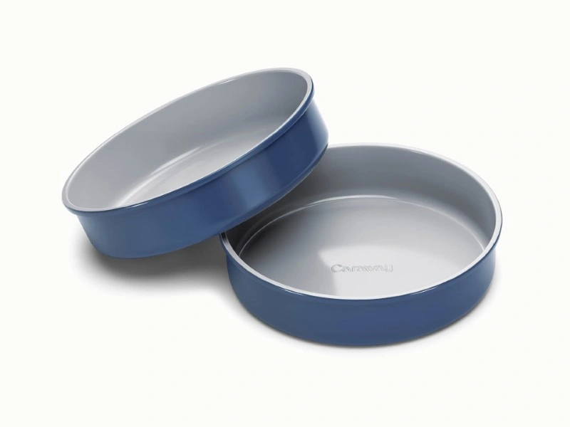 Caraway Circle Pan Duo - 2-Pack 9 Inch Non-Stick Ceramic Round Cake Pans