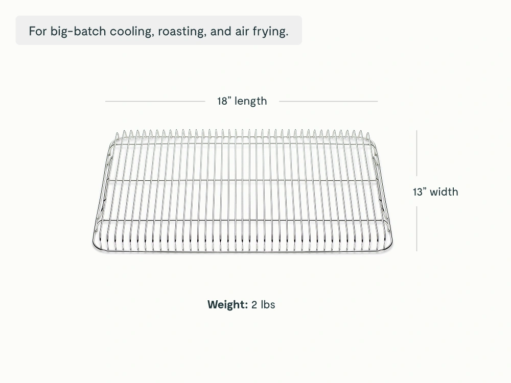Caraway Cooling Rack — Stainless Steel Oven-Safe Rack with 360° Airflow