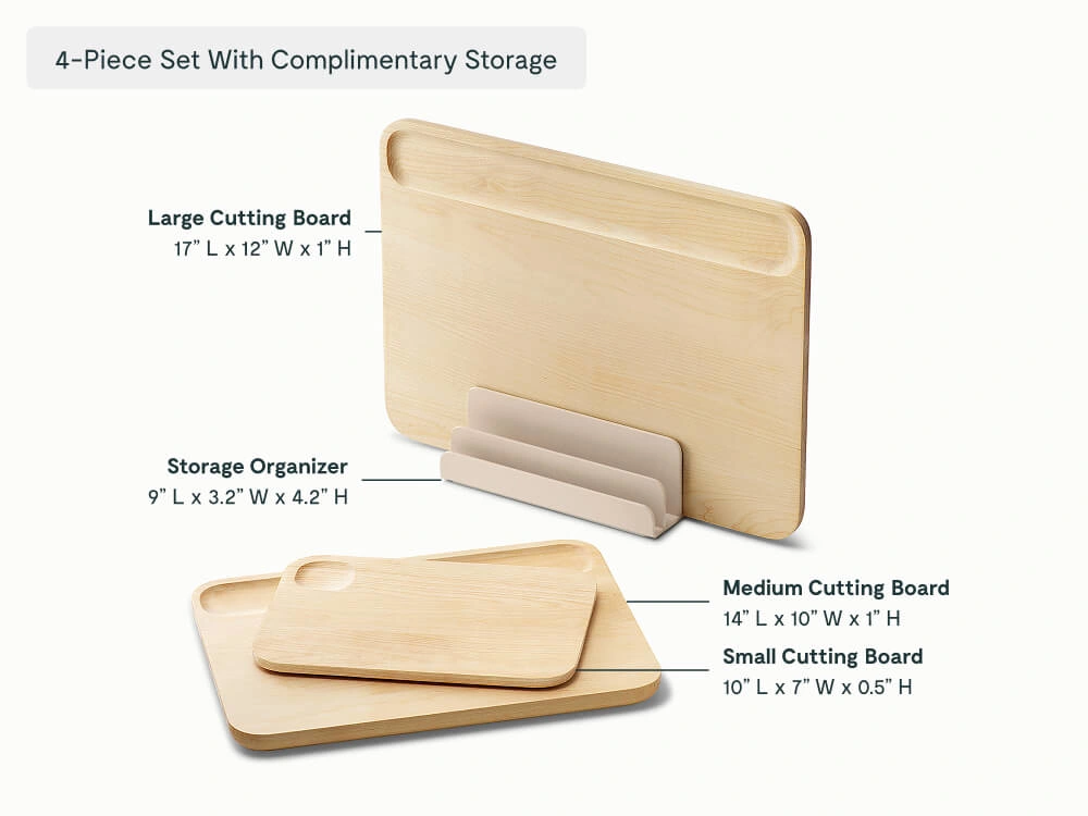 Caraway Complete Cutting Board Set — Prep & Serve Butcher Blocks