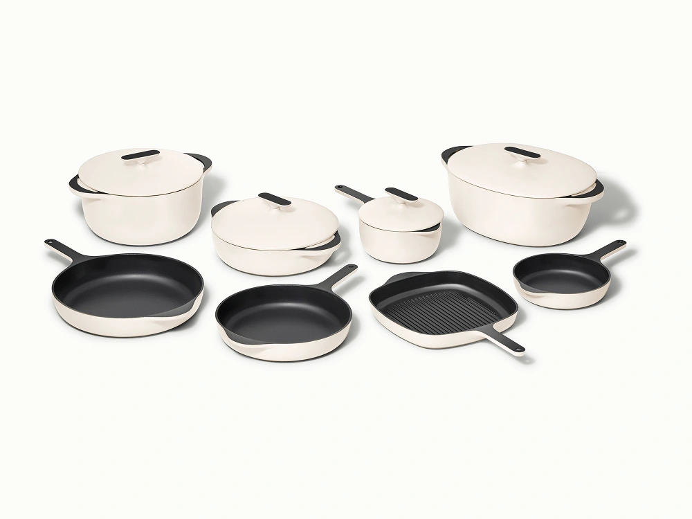 Caraway Deluxe Enameled Cast Iron Set – 16-Piece Collection