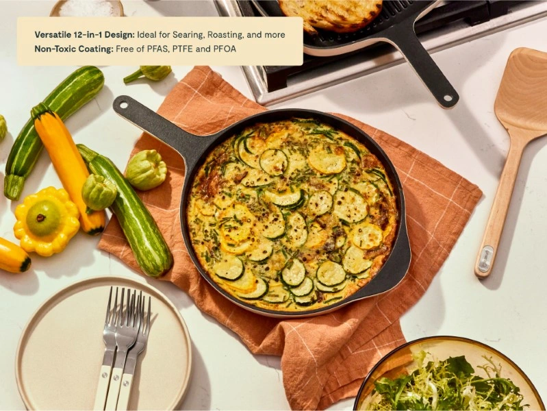 Caraway 10.5-Inch Enameled Cast Iron Skillet