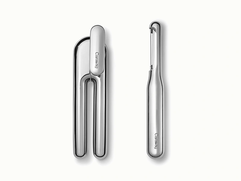 Caraway Kitchen Gadget Duo — Can Opener & Vegetable Peeler, Non-Toxic Stainless Steel