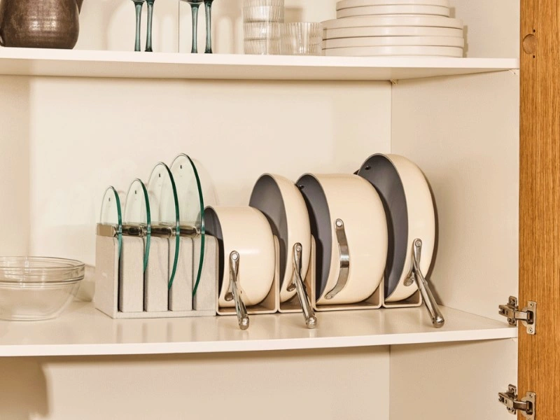 Caraway Lid Organizer – Stores Up to 4 Lids, Magnetic Modular Design