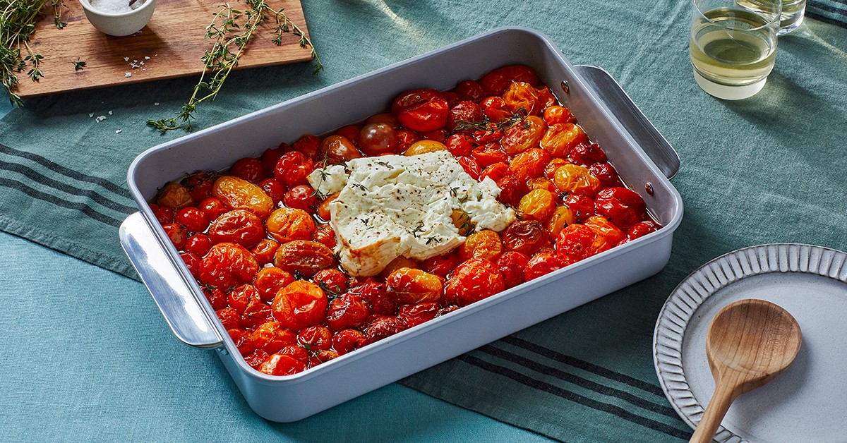 Caraway Large Rectangle Pan – Nonstick Ceramic Non-Toxic, Aluminized Steel, Oven Safe to 550°F – PTFE & PFOA Free – 15 x 9 x 2.3 in