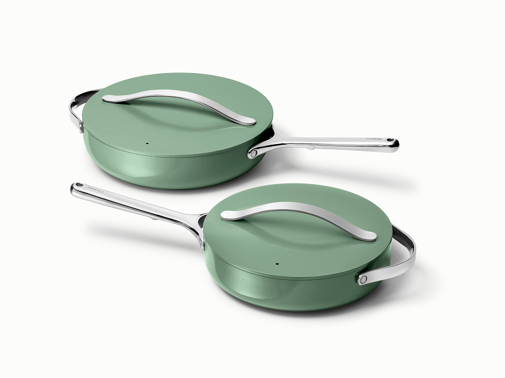 Caraway Sauté Pan Duo — 3 qt & 4.5 qt Non-Stick Ceramic Sauté Pans