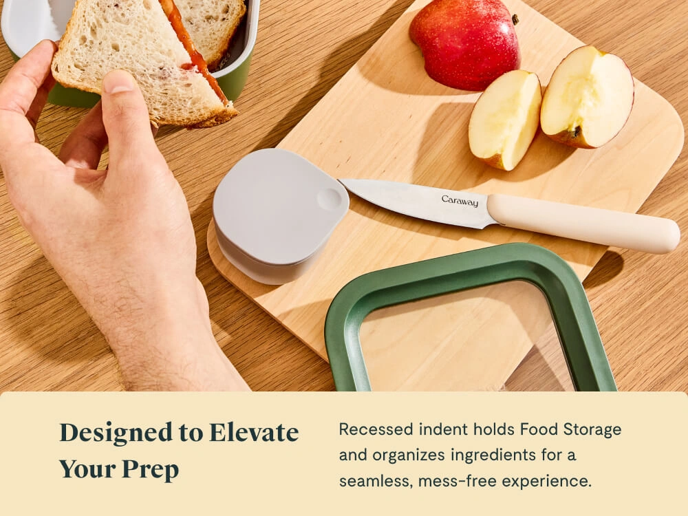 Caraway Small Cutting Board — FSC-Certified Birch Wood, Non-Toxic, Compact