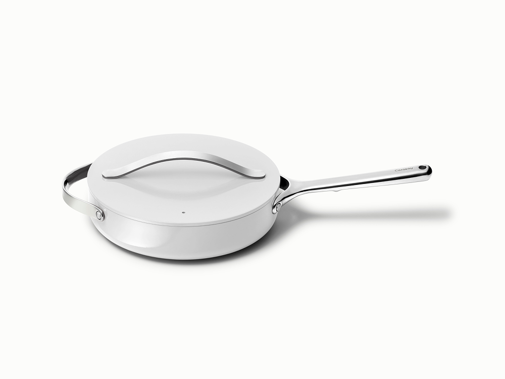 Caraway Small Sauté Pan – 3 qt – Ceramic Non-Stick, Oven Safe to 550°F