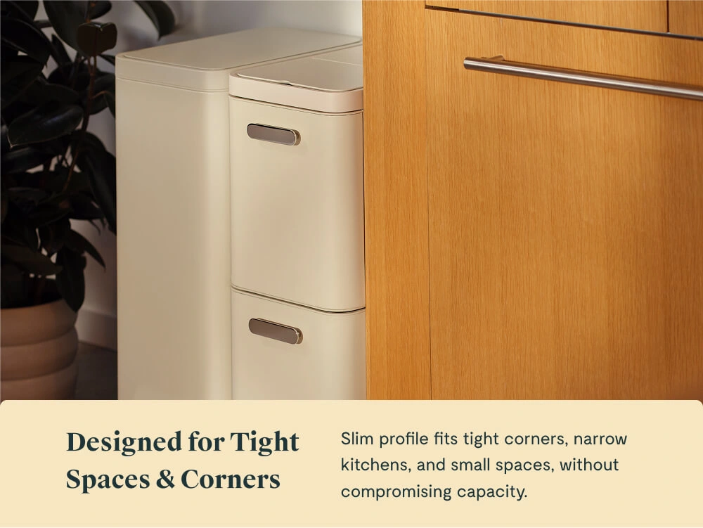 Caraway Slim Trash & Recycling Duo